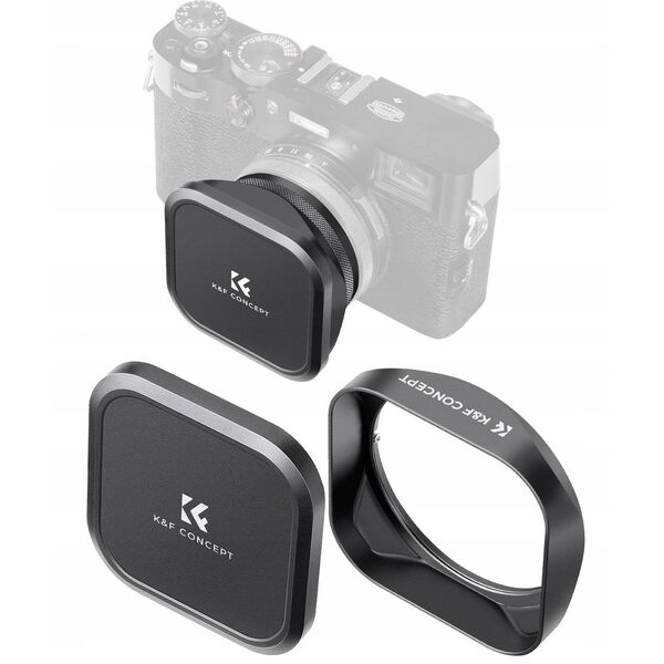 Zestaw 3w1 Filtr UV Nano-X Dekielek Osłona K&F do FujiFilm X100 X100S X100V / SKU:2335