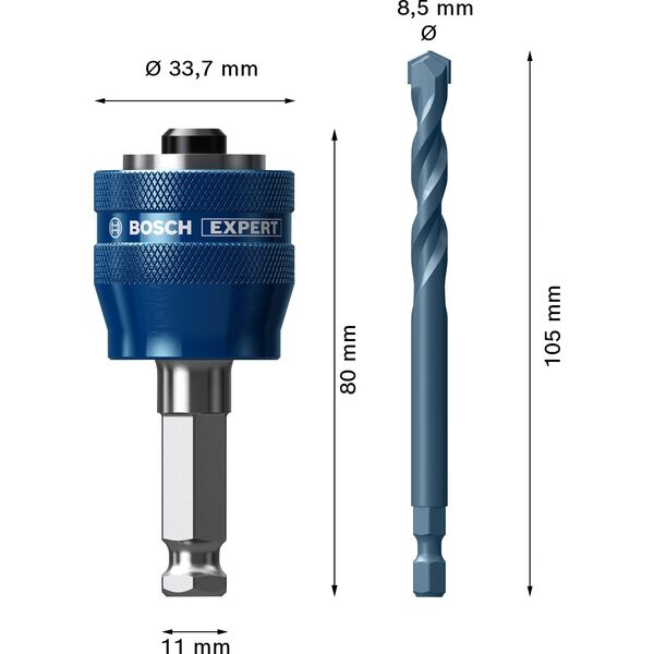 Bosch Adapter do systemów pił otwornic EXPERT Power Change Plus 11 mm