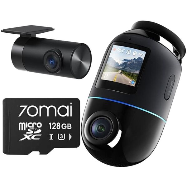 70mai Omni X800 4K σετ Μαύρο + κάρτα 70mai SD 128GB