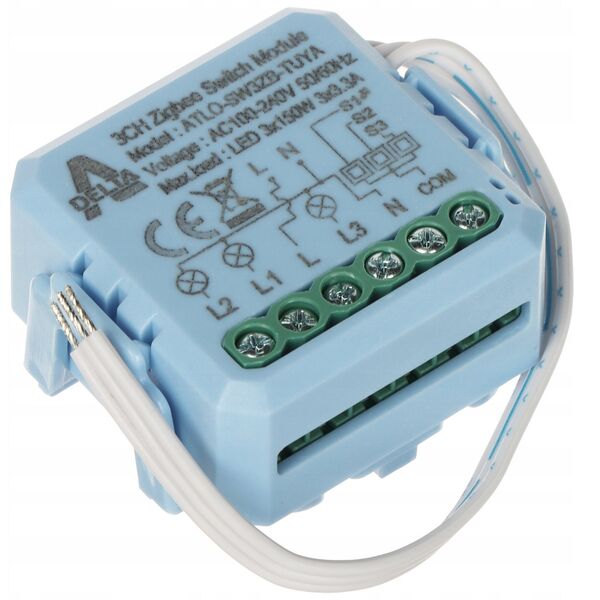 ΈΞΥΠΝΟΣ ΔΙΑΚΟΠΤΗΣ ATLO-SW3ZB-TUYA ZigBee, Tuya Smart
