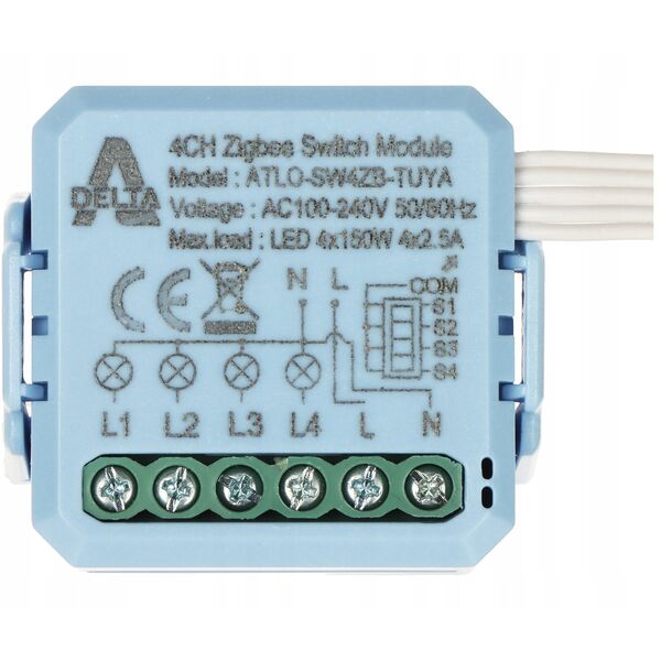 Έξυπνος Διακόπτης ATLO-SW4ZB-TUYA ZigBee, Tuya Smart