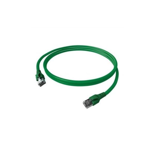 Kabel krosowy EasyLan FlexBoot Cat.6A, S/FTP, zielony, 1 m