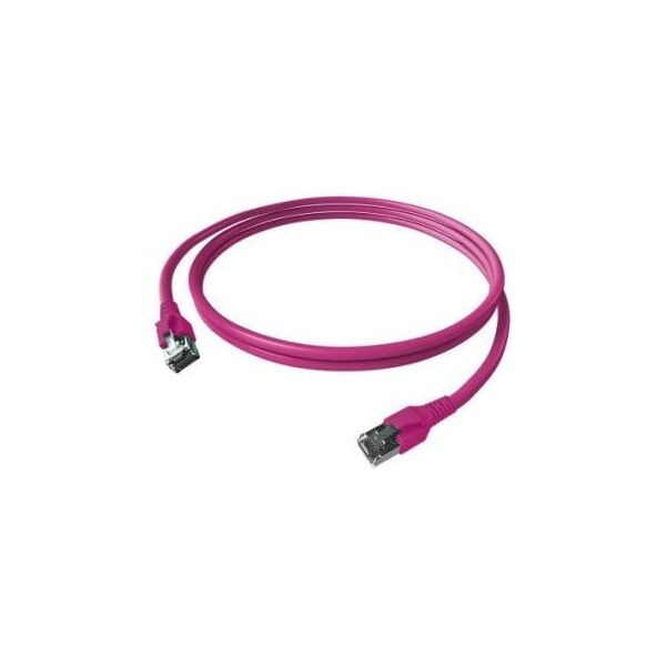 Kabel krosowy EasyLan FlexBoot Cat.6A, S/FTP, fioletowy, 10 m