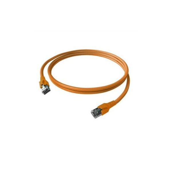 Kabel krosowy EasyLan FlexBoot Cat.6A, S/FTP, pomarańczowy, 0,5 m