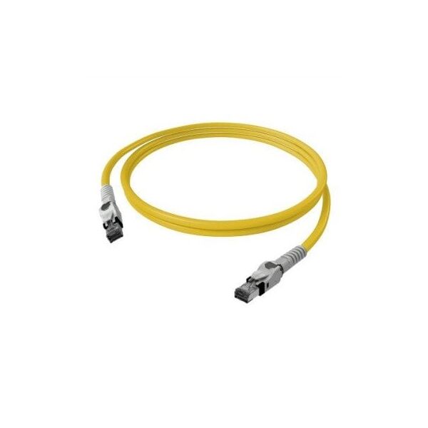 Kabel krosowy EasyLan VarioBoot Cat.6A, S/FTP, żółty, 1 m