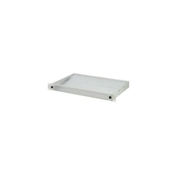 Deflektor powietrza SCHROFF 1 U do tacy wentylatora 19, 6 wentylatorów, perforowany z przodu, 330 mm, RAL 9006