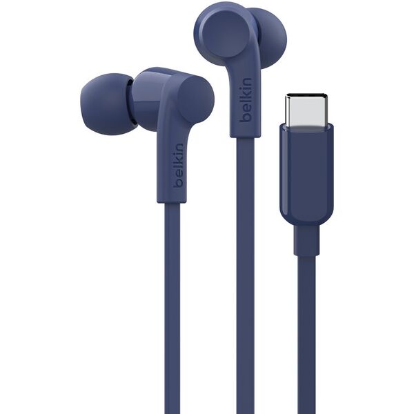 Belkin Rockstar Ακουστικά InEar με καλώδιο, USB-C, μπλε G3H0002hqBLV2