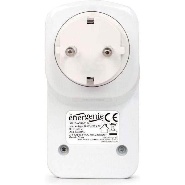 Gembird Adapter zasilania (EG-ACU2-01-W)