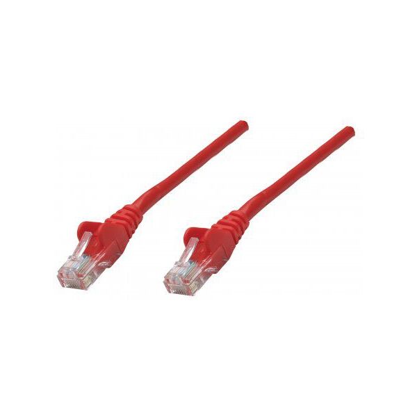 Intellinet Network Solutions Patchcord Cat6, CU, U/UTP, PVC, 0.25m, czerwony (738859)
