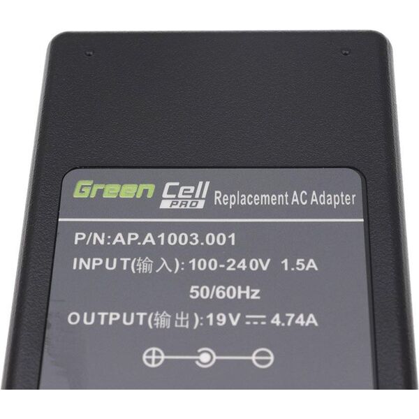 Zasilacz do laptopa Green Cell 90 W, 1.7 mm, 4.7 A, 19 V (AD14-P)