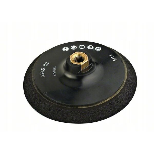 Λαστιχένιο υποστήριγμα Bosch Bosch 150mm, ταμπόν λείανσης (μαύρο, για μηχανές γυαλίσματος)