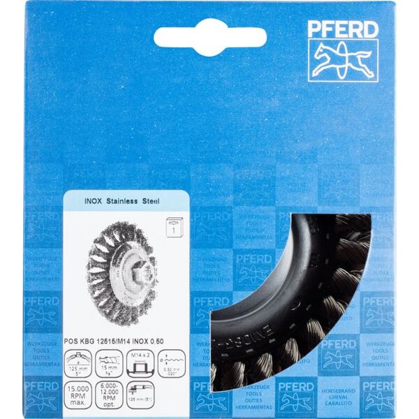 Sourcing Metal brush PFERD 12515/M14 Inox 0.50