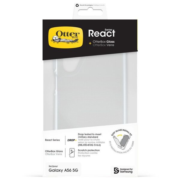 OtterBox React + Glass Galaxy A56 5G - clear