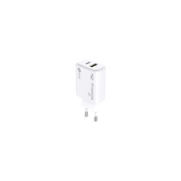 Φορτιστής για φορητές συσκευές MediaRange MRMA112-2 Smartphone, Tablet Λευκός Εναλλασσόμενο ρεύμα Γρήγορη φόρτιση Εσωτερική
