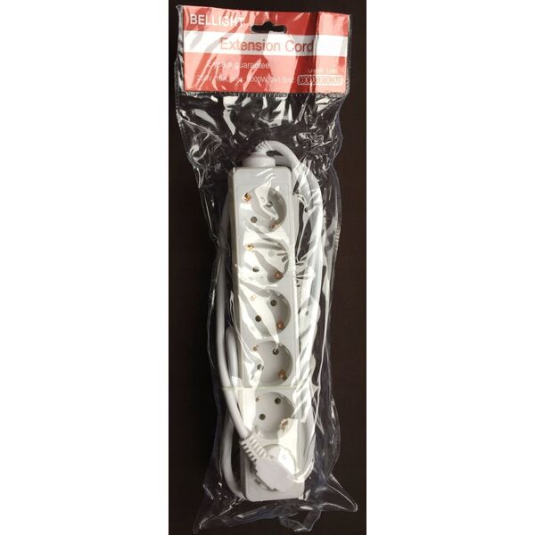 Pagarinātājs Belight Extension Cord with 6 sockets Earthed 1.5m