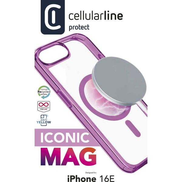 Cellularline 8018080492617 pokrowiec na telefon komórkowy 15,5 cm (6.1") Różowy
