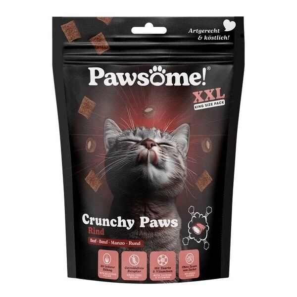 Pawsome Crunchy Paws Przysmak dla Kota Wołowina 150g