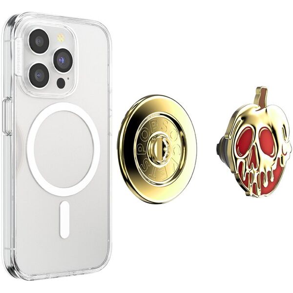 Uchwyt i podstawka do telefonu           Popsockets Round Disney Enamel Poison Apple MagSafe złoty 114075