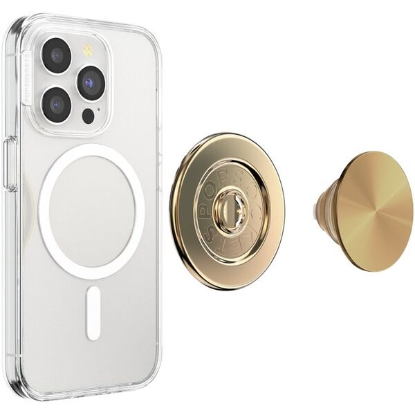 Uchwyt i podstawka do telefonu           Popsockets Round Radial Gold Aluminum MagSafe złoty 807259