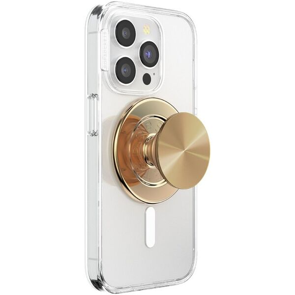 Uchwyt i podstawka do telefonu           Popsockets Round Radial Gold Aluminum MagSafe złoty 807259