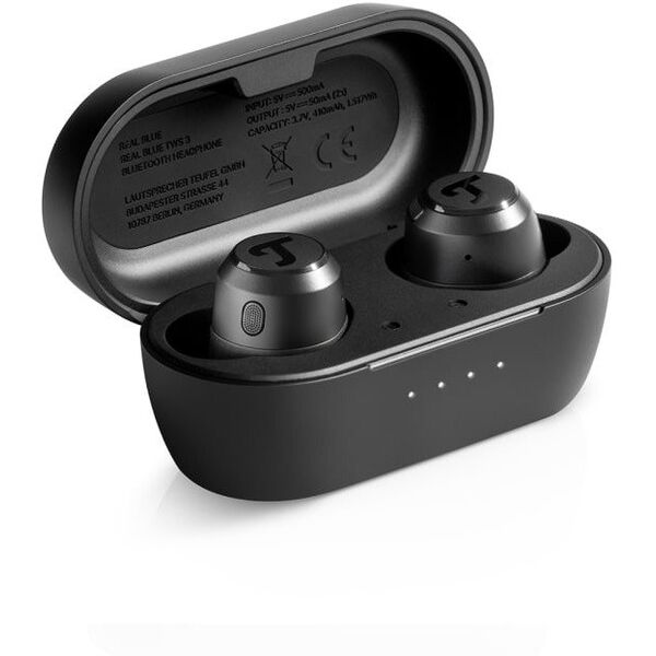 Teufel REAL BLUE TWS 3 Zestaw słuchawkowy Bezprzewodowy Douszny Połączenia/muzyka Bluetooth Czarny
