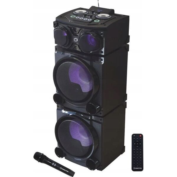 Wieża Manta Zestaw Głośników Power Audio Manta BT FM Karaoke