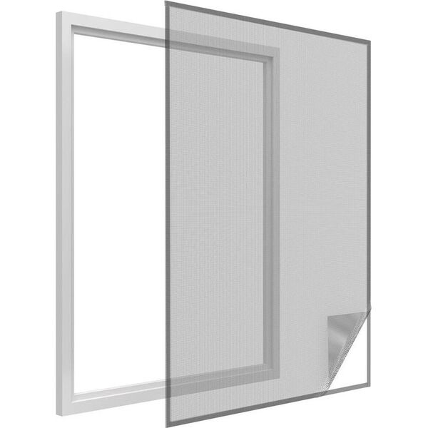 MOSKITIERA OKNO 150X180 CZARNA POLIESTER+TAŚMA RZEP