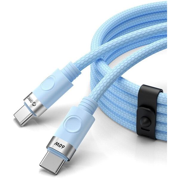 Kabel przewód CDX 60W 3A Power Delivery USB-C 1m - niebieski ORICO