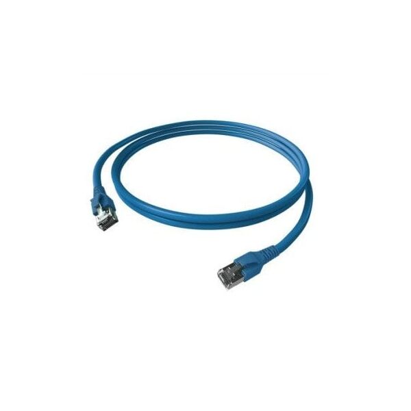 Kabel krosowy EasyLan FlexBoot Cat.6A, S/FTP, niebieski, 7,5 m