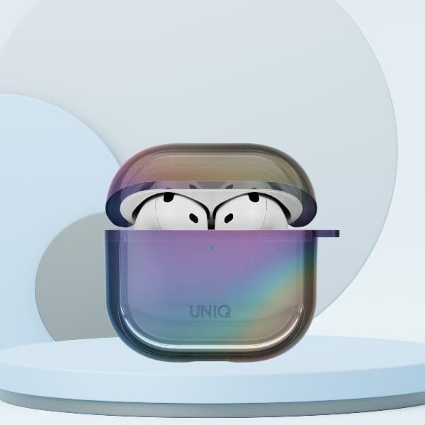 Etui UNIQ Iridescia do AirPods 4 Hang    Case midnight quartz