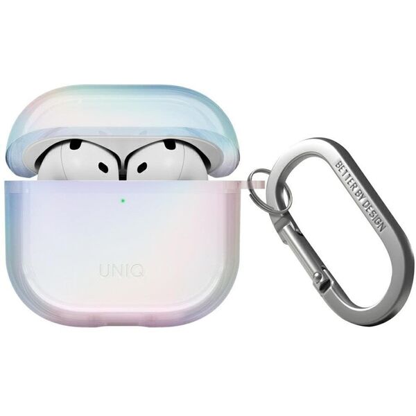 Etui UNIQ Iridescia do AirPods 4 Hang    Case holo quartz