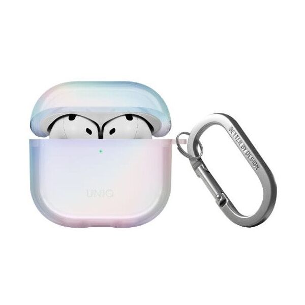 Etui UNIQ Iridescia do AirPods 4 Hang    Case holo quartz