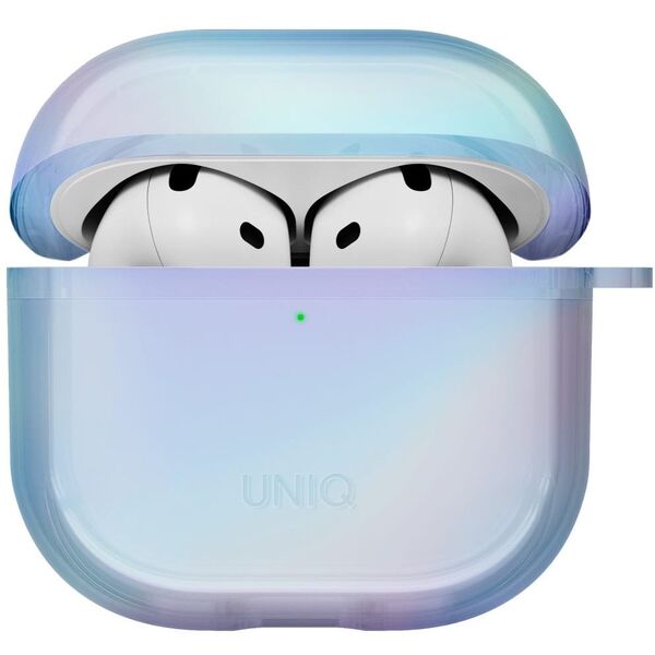 Etui UNIQ Iridescia do AirPods 4 Hang    Case niebieski