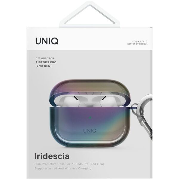 Etui UNIQ Iridescia do AirPods Pro 2     Hang Case midnight quartz