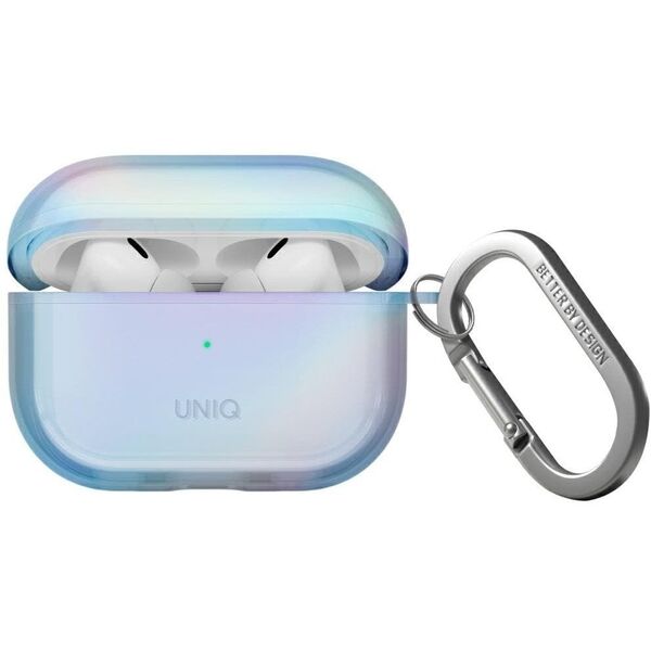 Etui UNIQ Iridescia do AirPods Pro 2     Hang Case niebieski