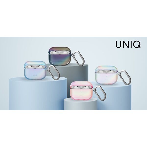 Etui UNIQ Iridescia do AirPods Pro 2     Hang Case niebieski