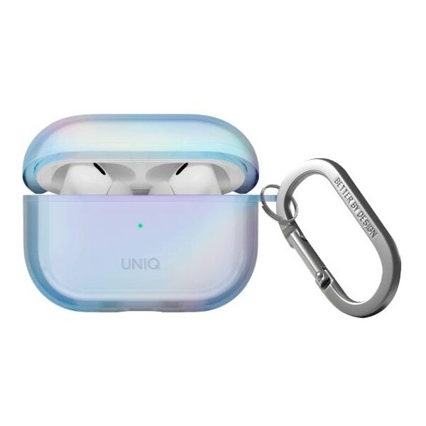 Etui UNIQ Iridescia do AirPods Pro 2     Hang Case niebieski