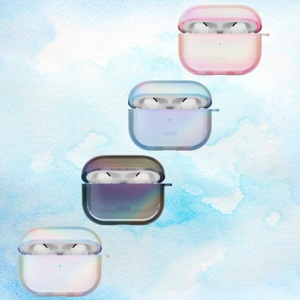 Etui UNIQ Iridescia do AirPods Pro 2     Hang Case niebieski