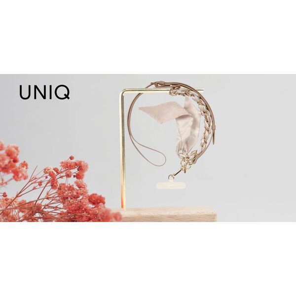 Uniwersalna smycz do telefonu 2w1 UNIQ   Coehl Caryne dusty nude