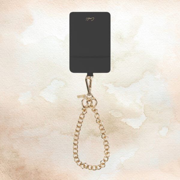 Uniwersalna smycz do telefonu 3w1 UNIQ   Coehl Caryne z portfelem na karty ebony