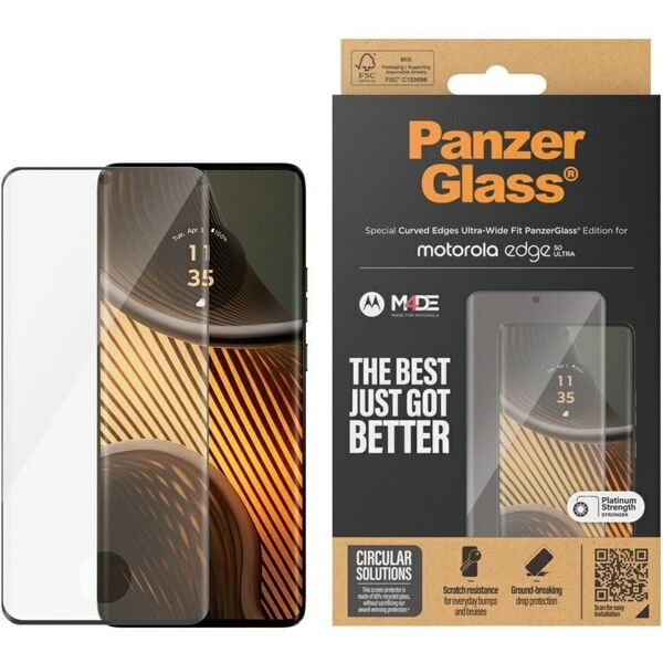 Szkło hartowane PanzerGlass Ultra-Wide   Fit do Motorola Edge 50 Ultra