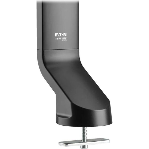 Eaton Tripp Lite Dual-Display Monitor Arm with Desk Clamp and Grommet - Height Adjustable, 17" to 27" Monitors - Befestigungskit - fur 2 LCD-Displays - Stahl - Schwarz - Bildschirmgrosse: 43.2-68.6 cm (17"-27") - Klemmmontage, Tulle, Tischmontage