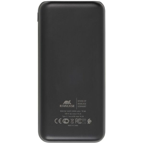 Powerbank Rivacase VA2071 Juoda 20000 mAh