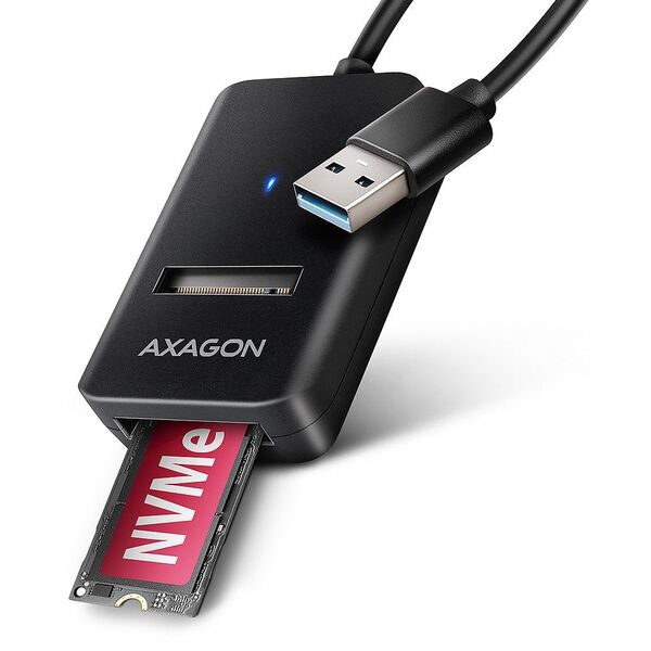 ADM2-AM Adapter USB3.2 Gen 2 M.2 NVMe/SATA SSD 10Gbps 10cm USB-A cable