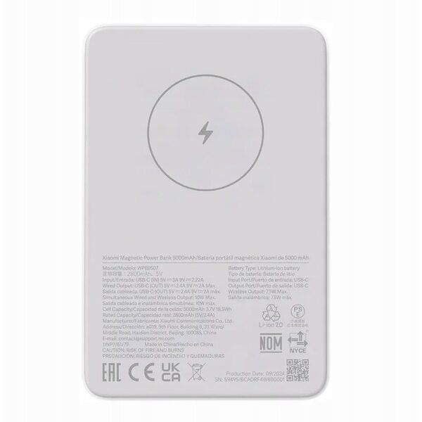 Powerbank Xiaomi Magnetic Power Bank 5000mAh