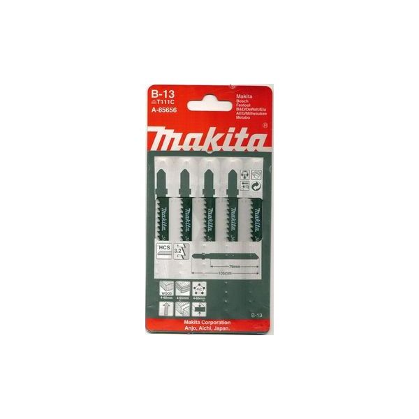 Makita Brzeszczoty do wyrzynarek B-13 typT HCS 70mm TPI8 5szt. (A-85656)