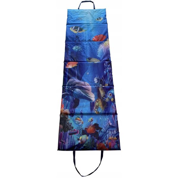 Koc Plażowy Mata Leżanka Leżak Składany Wodoodporny KUBISPORT 195x55 cm