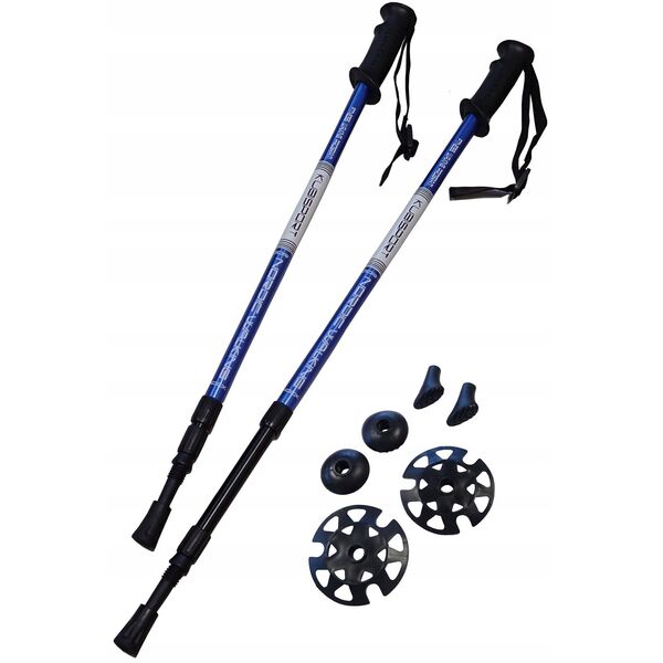 Kije Trekkingowe do Nordic Walking Składane Regulowane KUBISPORT 65-135 cm