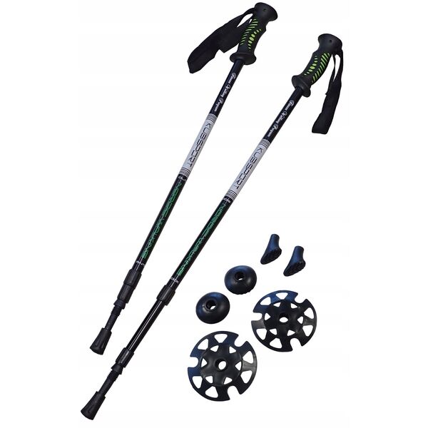 Kije Trekkingowe do Nordic Walking Składane Antishock KUBISPORT 72-145 cm