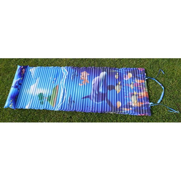 Leżak Plażowy Piankowy z Zagłówkiem Nadrukiem KUBISPORT 184 x 55 x 1,5 cm